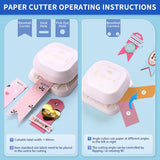 4-in-1 Tag Punch for Paper Crafts - 4 Shapes, Card Making, Scrapbooking