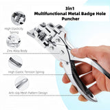 4-in-1 Tag Punch for Paper Crafts - 4 Shapes, Card Making, Scrapbooking