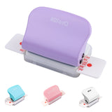 Portable 6-Hole Puncher for A4/A5/B5 Paper - 5 Sheet Capacity